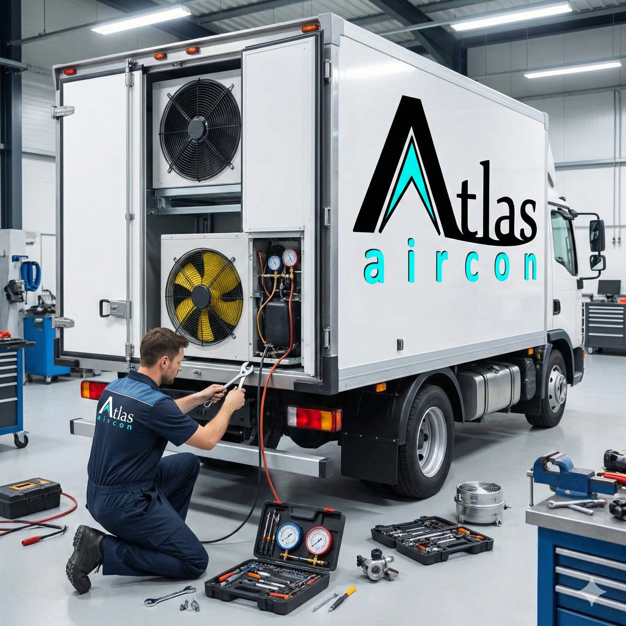 Refrigerated Truck Repair Anand Mechanic Working